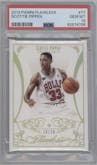Scottie Pippen from the 2013-14 Panini Flawless set graded by PSA and given an overall grade of 10.