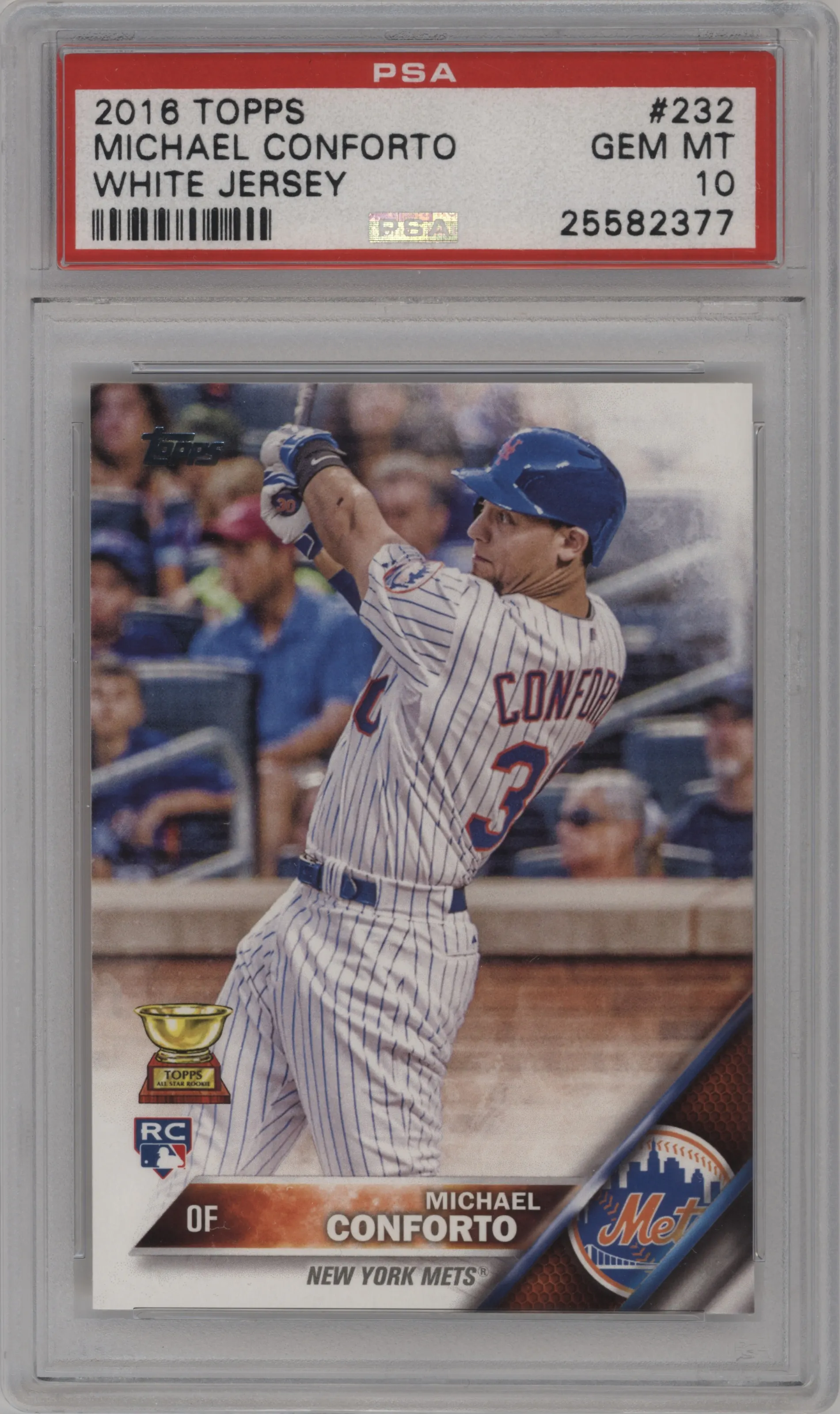 2016 Topps Series 1 Michael Conforto PSA 10