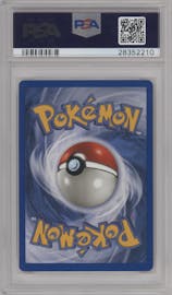 Shining Mewtwo from the 2002 Pokemon Neo Genesis set graded by PSA and given an overall grade of 10.