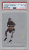 Stephon Marbury from the 1998-99 SkyBox Molten Metal set graded by PSA and given an overall grade of 8.