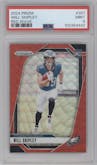 Will Shipley from the 2024 Panini Prizm set featuring a Red Wave parallel graded by PSA and given an overall grade of 9.