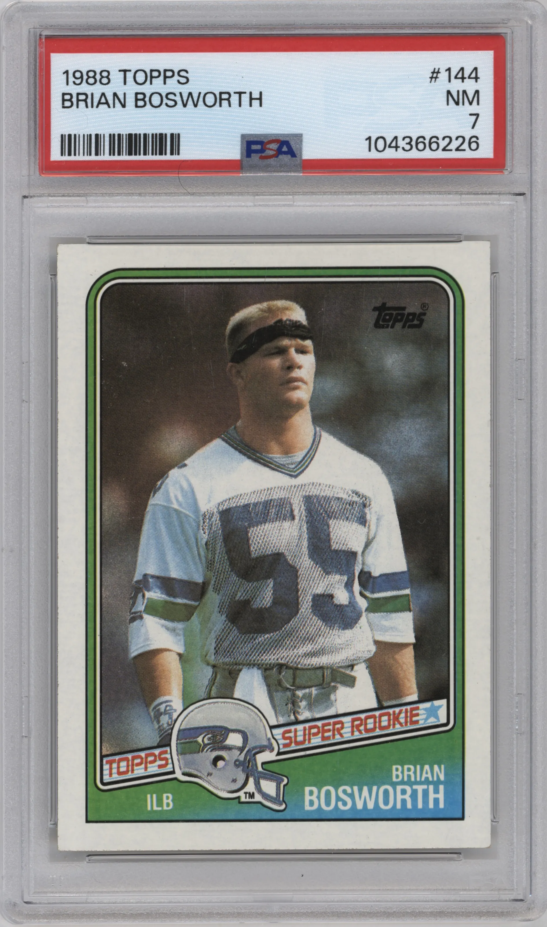 1988 Topps Brian Bosworth PSA 7