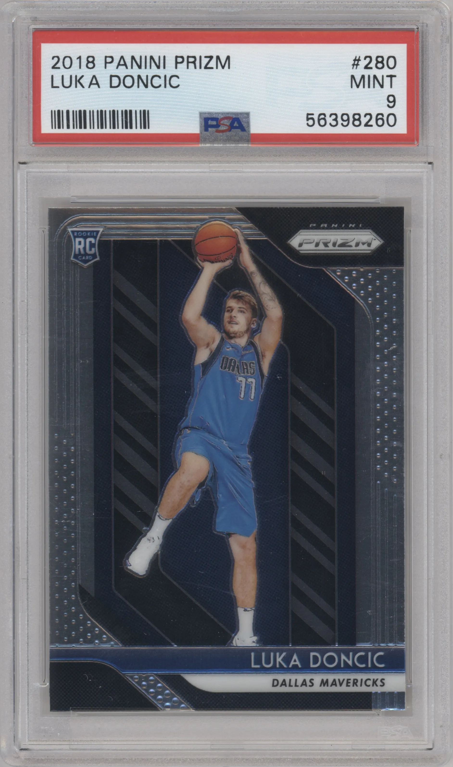 2018 Panini Prizm Luka Doncic PSA 9