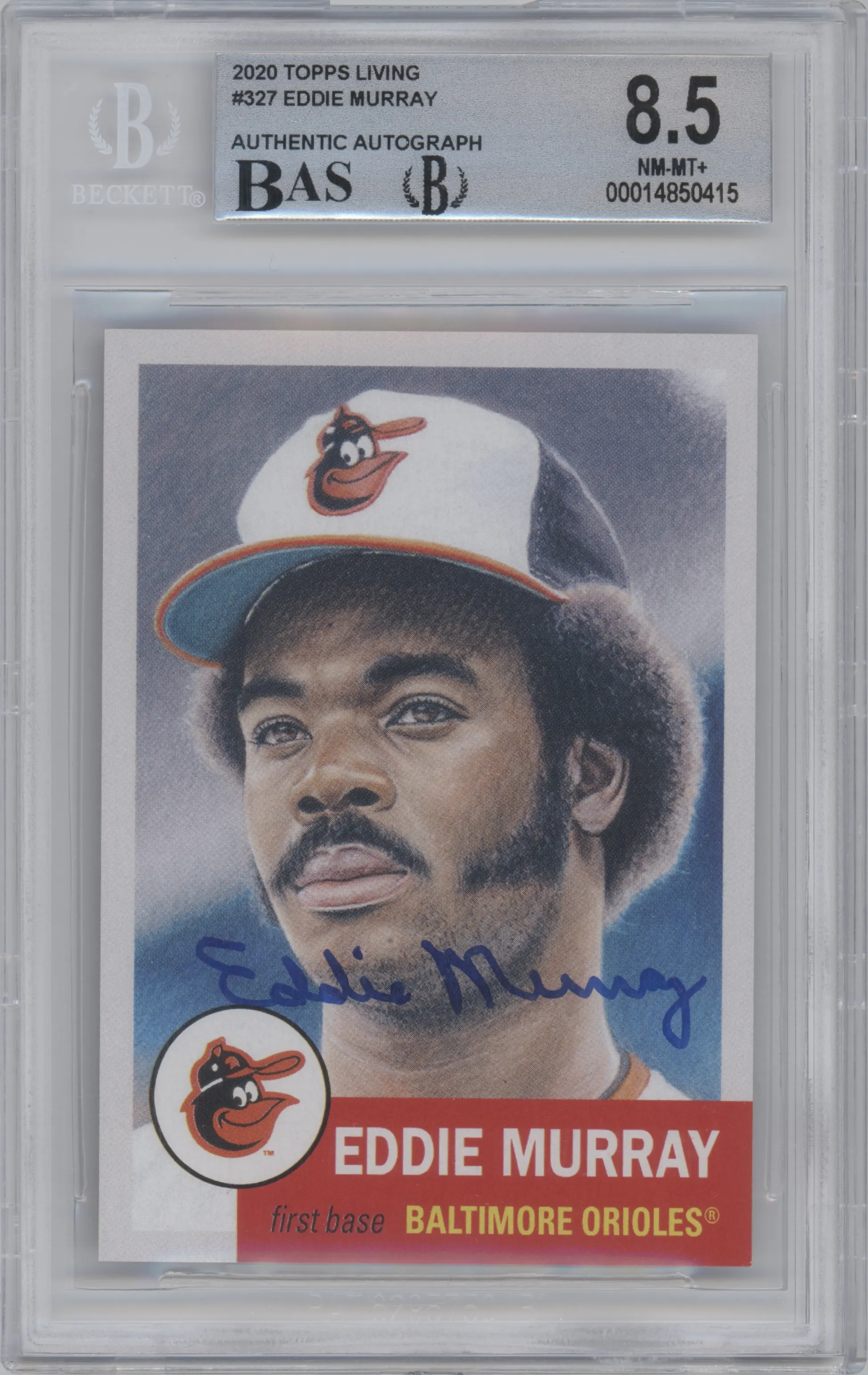 2021 Ultimate Topps Living Set 2020 Eddie Murray BGS 8.5