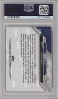 Cooper Flagg from the 2024-25 Bowman U Now set graded by PSA and given an overall grade of 10.