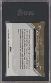 Zaccharie Risacher from the 2024-25 Topps Now set graded by SGC and given an overall grade of 10.
