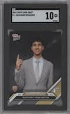 Zaccharie Risacher from the 2024-25 Topps Now set graded by SGC and given an overall grade of 10.