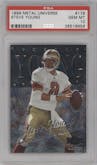 Steve Young from the 1999 SkyBox Metal Universe set graded by PSA and given an overall grade of 10.