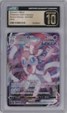 Sylveon VMAX from the 2021 Pokemon SWSH JPN set graded by CSG and given an overall grade of 10.