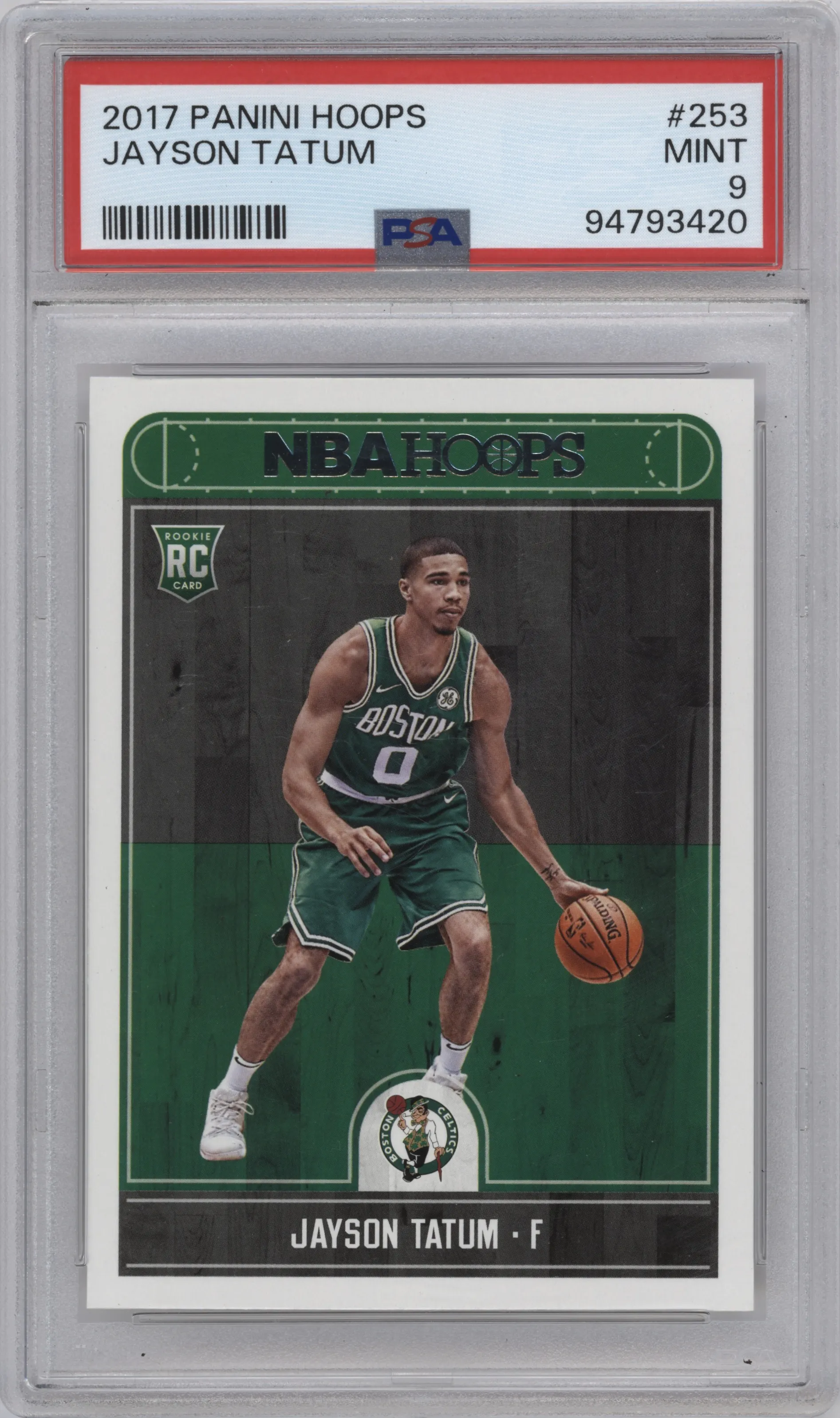 2017 Panini NBA Hoops Jayson Tatum PSA 9