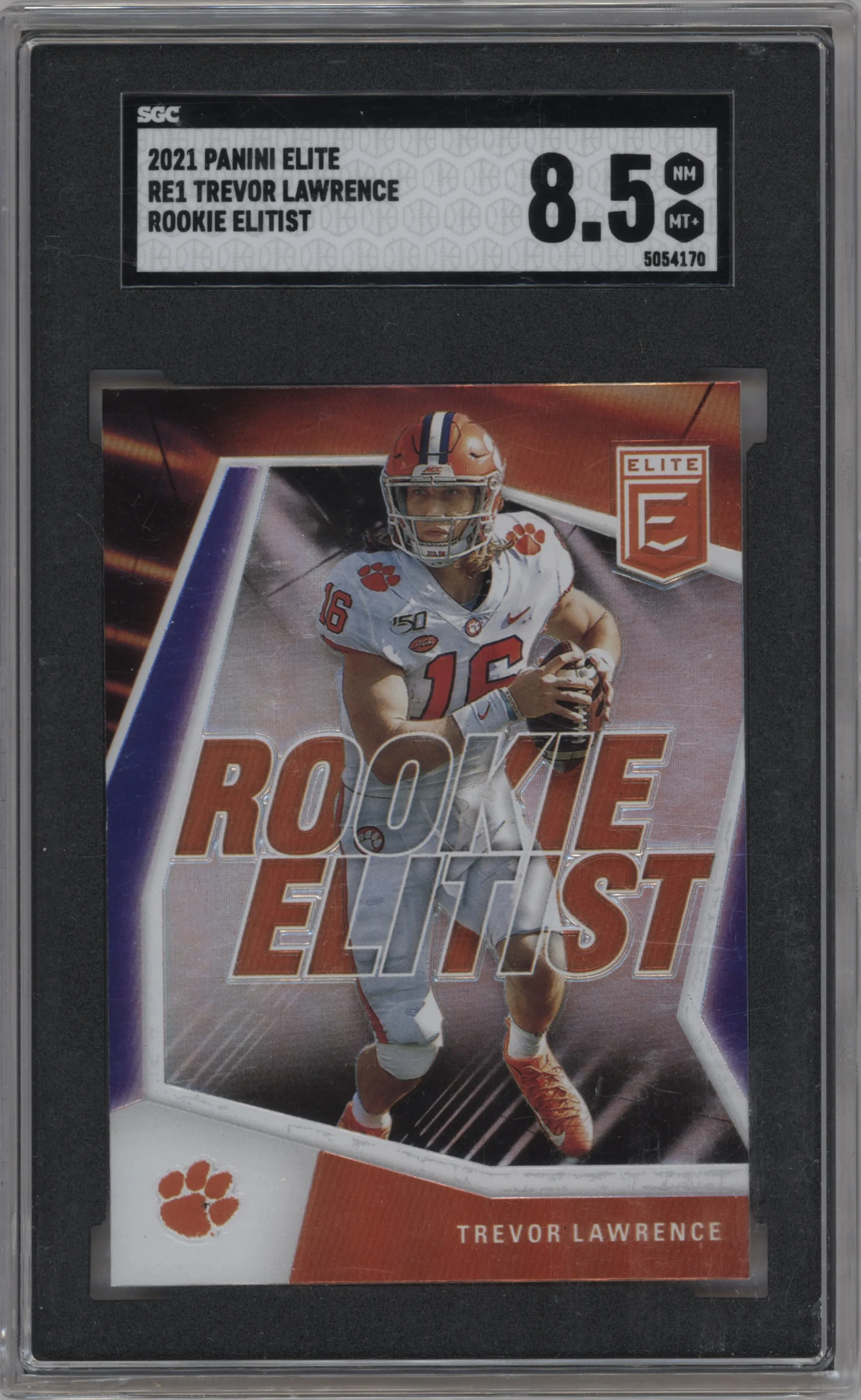 2021 Panini Donruss Elite Rke.Elitist Trevor Lawrence SGC 8.5