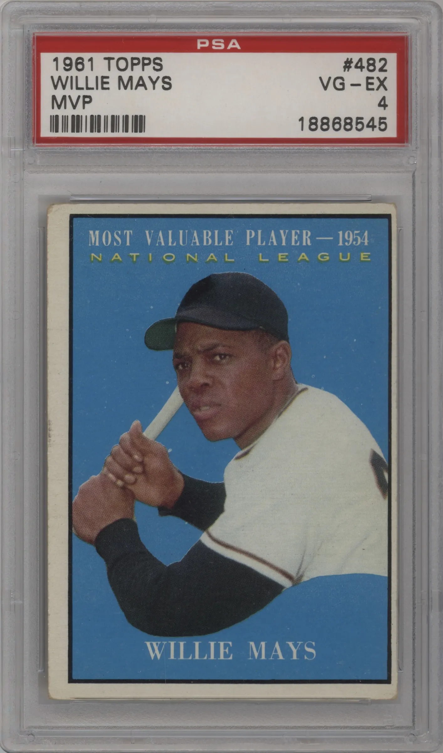 1961 Topps Willie Mays #482 PSA 4