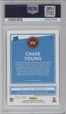 Chase Young from the 2020 Panini Donruss Optic set graded by PSA and given an overall grade of 10.