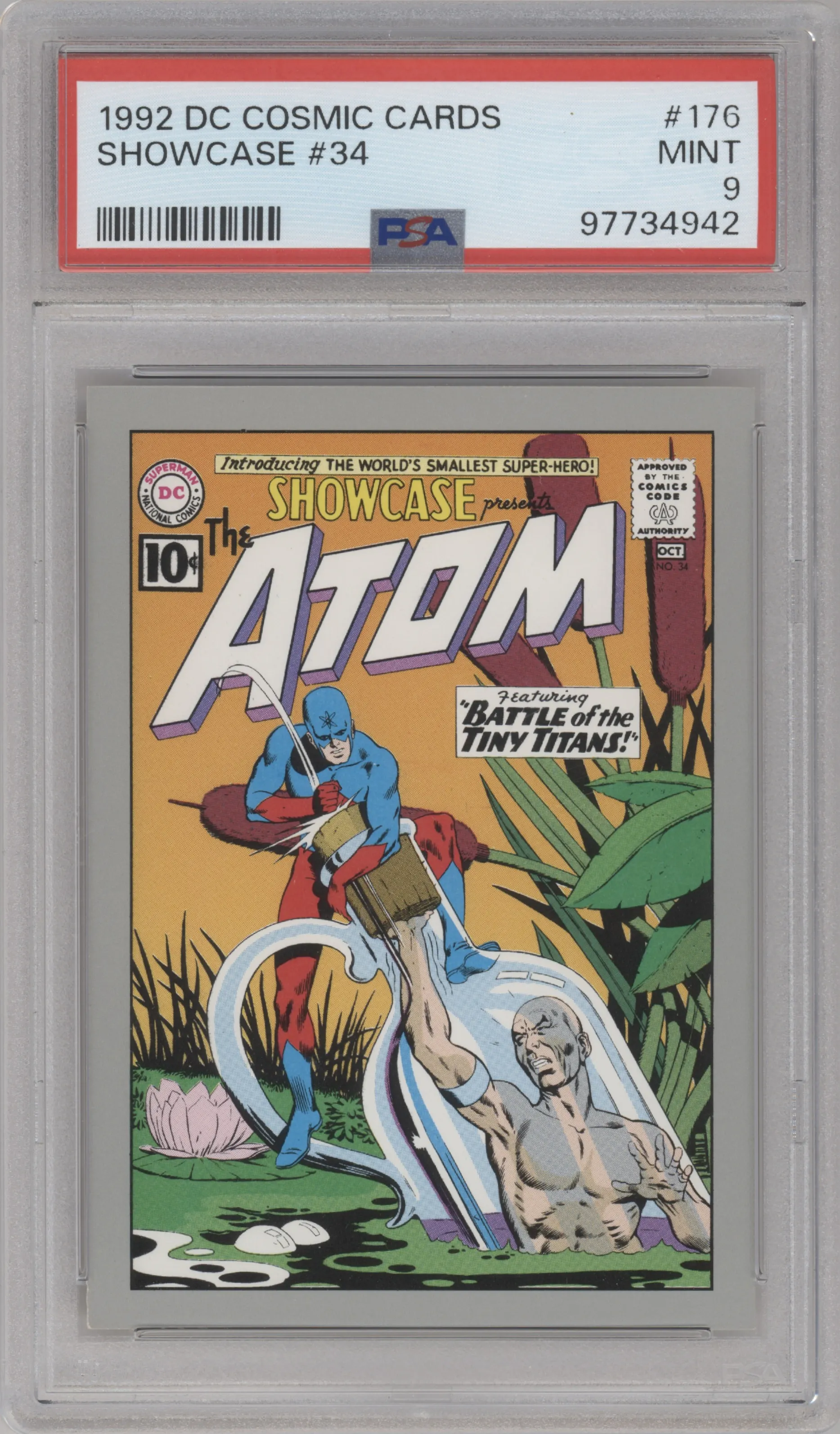 1992 Impel DC Cosmic Showcase #176 PSA 9