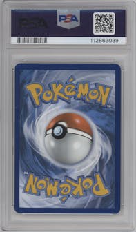 Pikachu from the 2024 Pokemon SV set featuring a 2024 World Championship parallel graded by PSA and given an overall grade of 9.