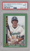 Mike Trout from the 2010 Cedar Rapids Kernels set graded by PSA and given an overall grade of 9.
