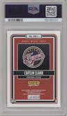 Caitlin Clark from the 2024-25 Panini Instant WNBA set graded by PSA and given an overall grade of 9.