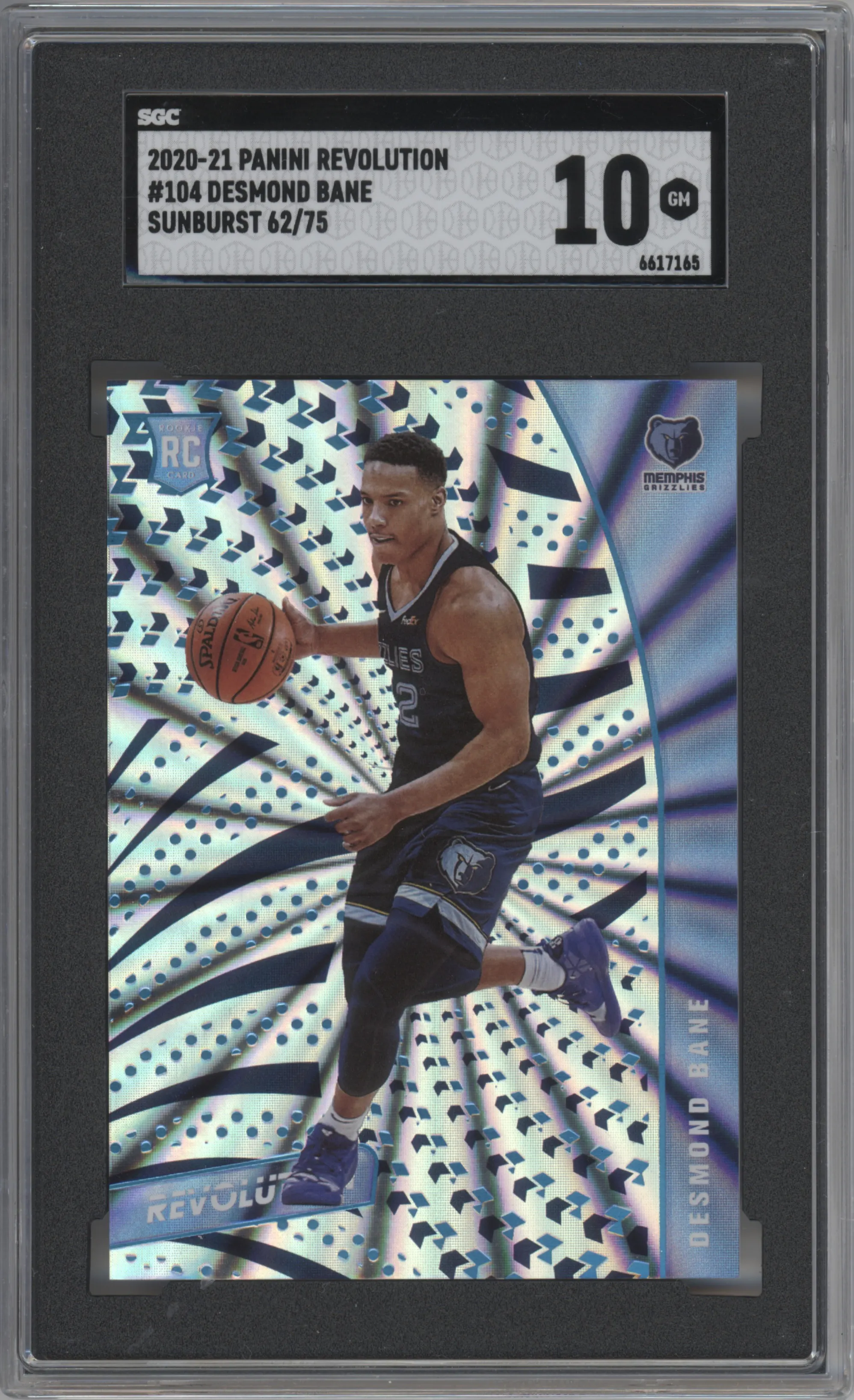 2020 Panini Revolution Desmond Bane Sunburst #104 SGC 10