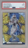 Stefon Diggs from the 2022 Panini Mosaic set featuring a Gold Sparkle parallel graded by PSA and given an overall grade of 9.