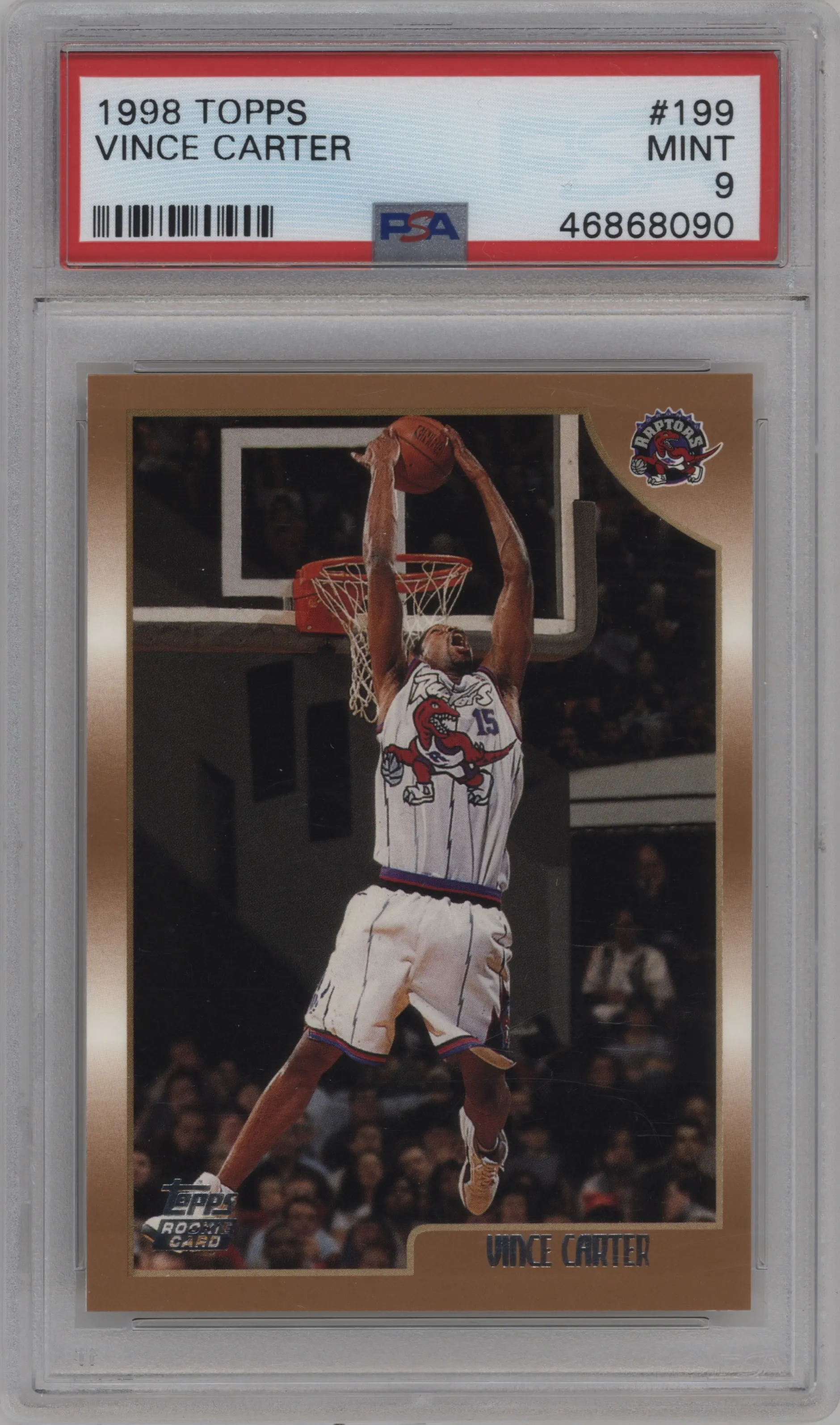 1998 Topps Vince Carter #199 PSA 9