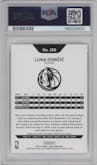 Luka Doncic from the 2018-19 Panini NBA Hoops  set graded by PSA and given an overall grade of 10.