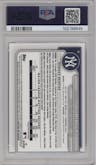 Jasson Dominguez from the 2024 Bowman Mega Box set graded by PSA and given an overall grade of 9.