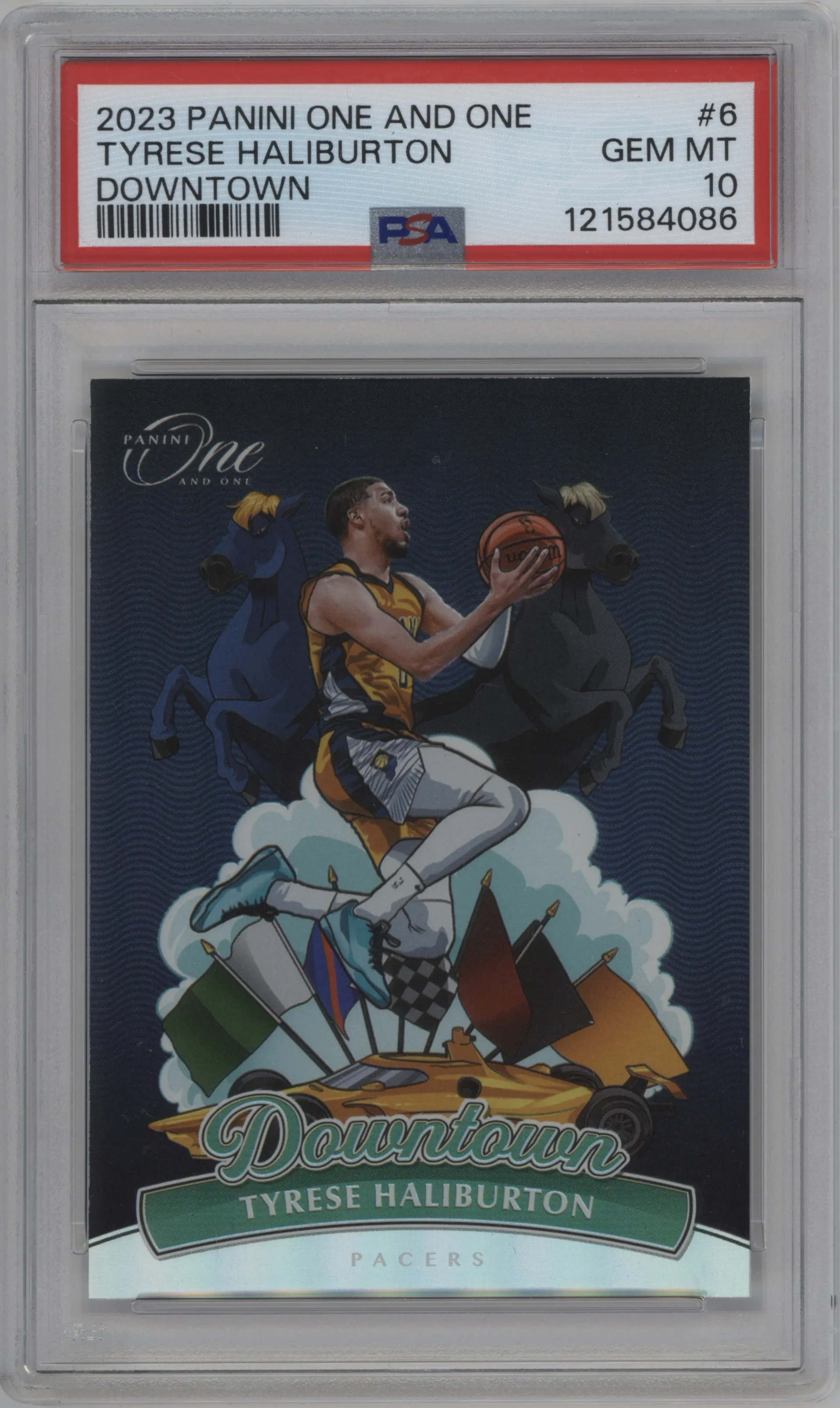 2023 Panini One and One Downtown Tyrese Haliburton #6 PSA 10