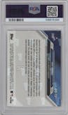 Roki Sasaki from the 2024-25 Topps Now Off-Season set graded by PSA and given an overall grade of 10.