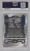 Jaxon Smith-Njigba from the 2023 Panini Prizm set featuring a Neon Green Pulsar parallel graded by PSA and given an overall grade of 9.