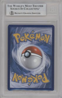 Gyarados from the 2014 Pokemon XY set featuring a Ancient Origins Prerelease parallel graded by Beckett and given an overall grade of 9.