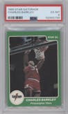 Charles Barkley  from the 1985 Star Gatorade Slam Dunk set graded by PSA and given an overall grade of 6.