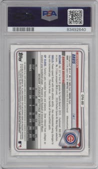 Brennen Davis from the 2020 Bowman set featuring a Speckle Refractor parallel graded by PSA and given an overall grade of 10.