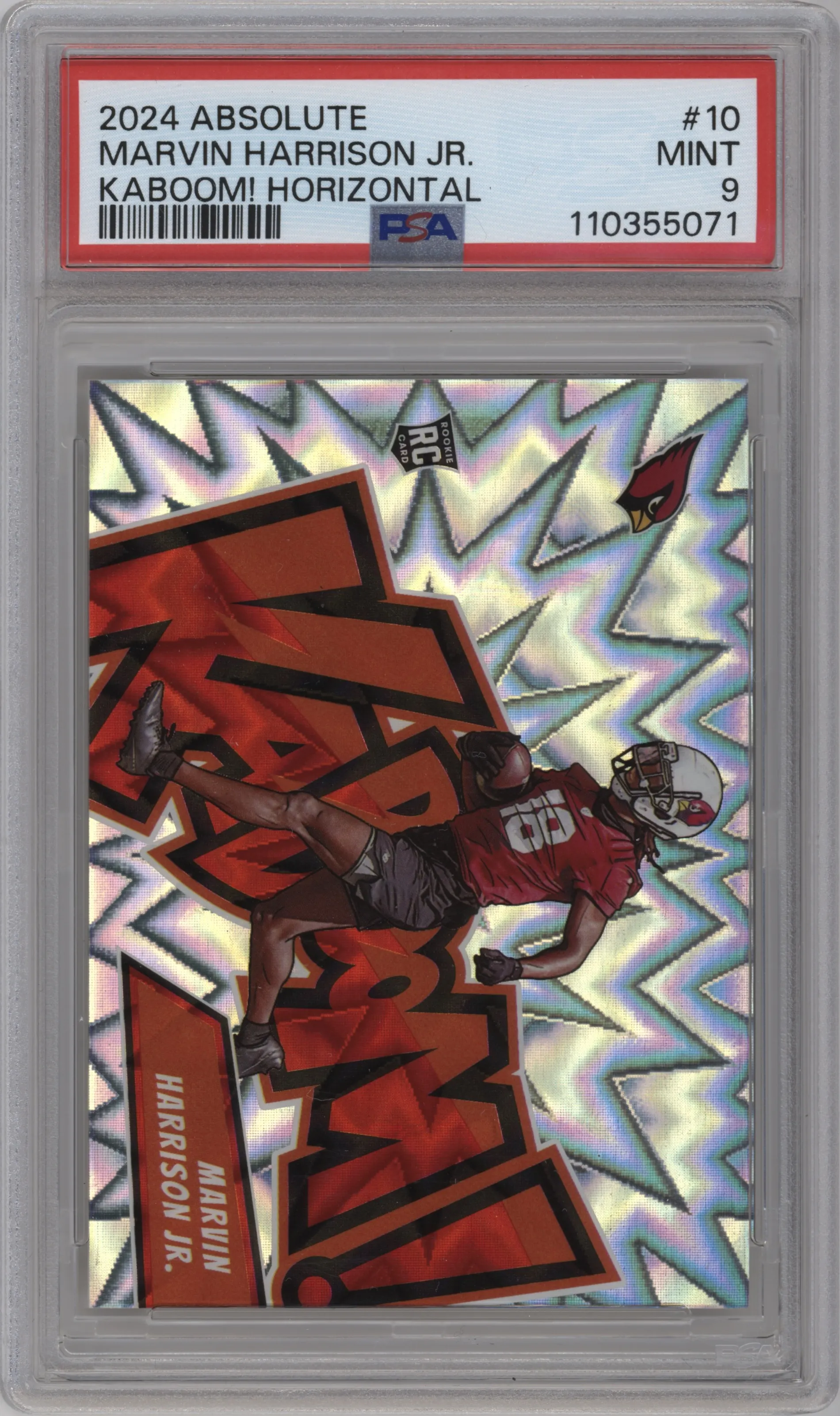 2024 Panini Absolute Kaboom Horizontal Marvin Harrison Jr. #10 PSA 9