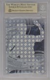 Shohei Ohtani from the 2018 Bowman High Tek set featuring a Ocean Blue parallel graded by Beckett and given an overall grade of 9.5.