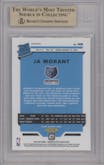 Ja Morant from the 2019-20 Panini Donruss Optic set featuring a Choice parallel graded by Beckett and given an overall grade of 9.5.