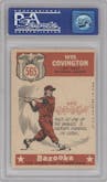 Wes Covington from the 1959 Topps set graded by PSA and given an overall grade of 7.