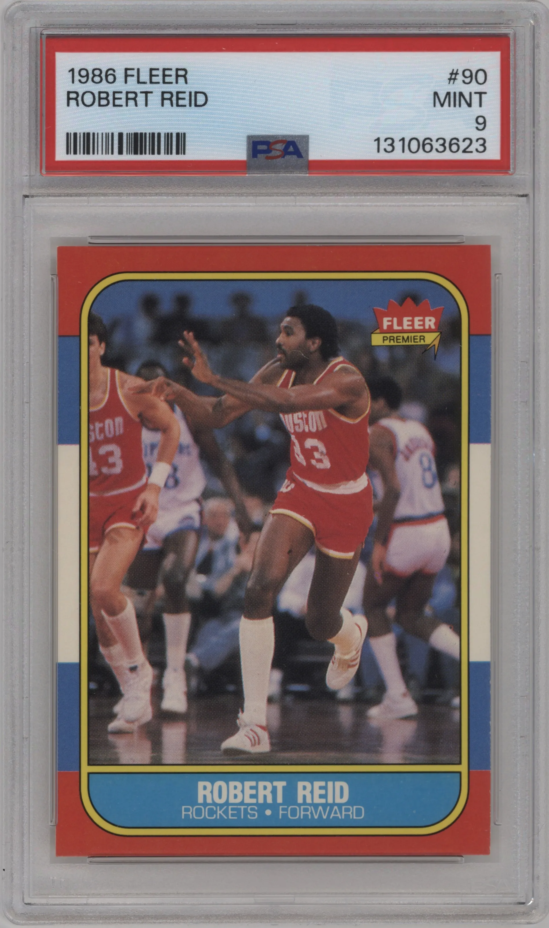 1986 Fleer Robert Reid PSA 9