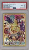 Pikachu  from the 2023 Pokemon SWSH set graded by PSA and given an overall grade of 10.