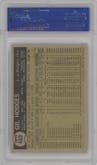 Gil Hodges from the 1961 Topps set graded by PSA and given an overall grade of 8.