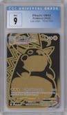 Pikachu VMAX  from the 2022 Pokemon SWSH set graded by CSG and given an overall grade of 9.