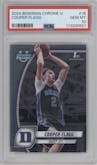 Cooper Flagg from the 2024-25 Bowman University Chrome set graded by PSA and given an overall grade of 10.