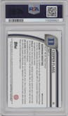 Cooper Flagg from the 2024-25 Bowman University Chrome set graded by PSA and given an overall grade of 10.