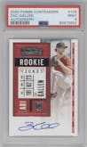 Zac Gallen from the 2020 Panini Contenders set graded by PSA and given an overall grade of 9.