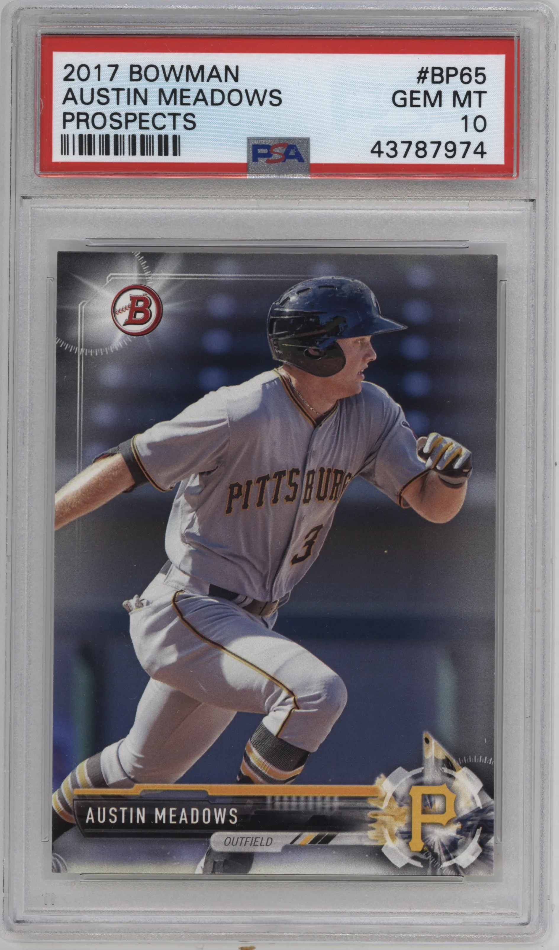 2017 Bowman Prospect Austin Meadows #BP65 PSA 10