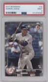 Aaron Judge from the 2017 Bowman set graded by PSA and given an overall grade of 9.