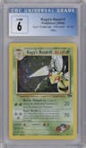 Koga's Beedrill from the 2000 Pokemon GH set graded by CSG and given an overall grade of 6.
