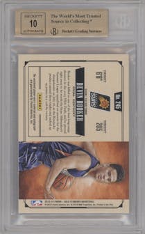 Devin Booker from the 2015-16 Panini Gold Standard set graded by Beckett and given an overall grade of 9.5.