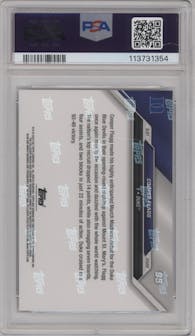 Cooper Flagg from the 2024-25 Bowman U Now set graded by PSA and given an overall grade of 10.