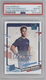 Christian Gonzalez from the 2023 Panini Donruss set graded by PSA and given an overall grade of 10.