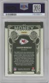 Xavier Worthy from the 2024 Panini Mosaic set graded by PSA and given an overall grade of 10.
